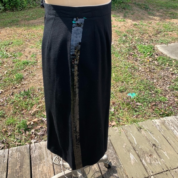Vintage Wool Sequin Pencil Skirt - Picture 7 of 12